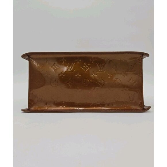 Louis Vuitton Vernis Forsyth Bronze M91113 Handbag Leather Authentic Trapezoid - Picture 8 of 15
